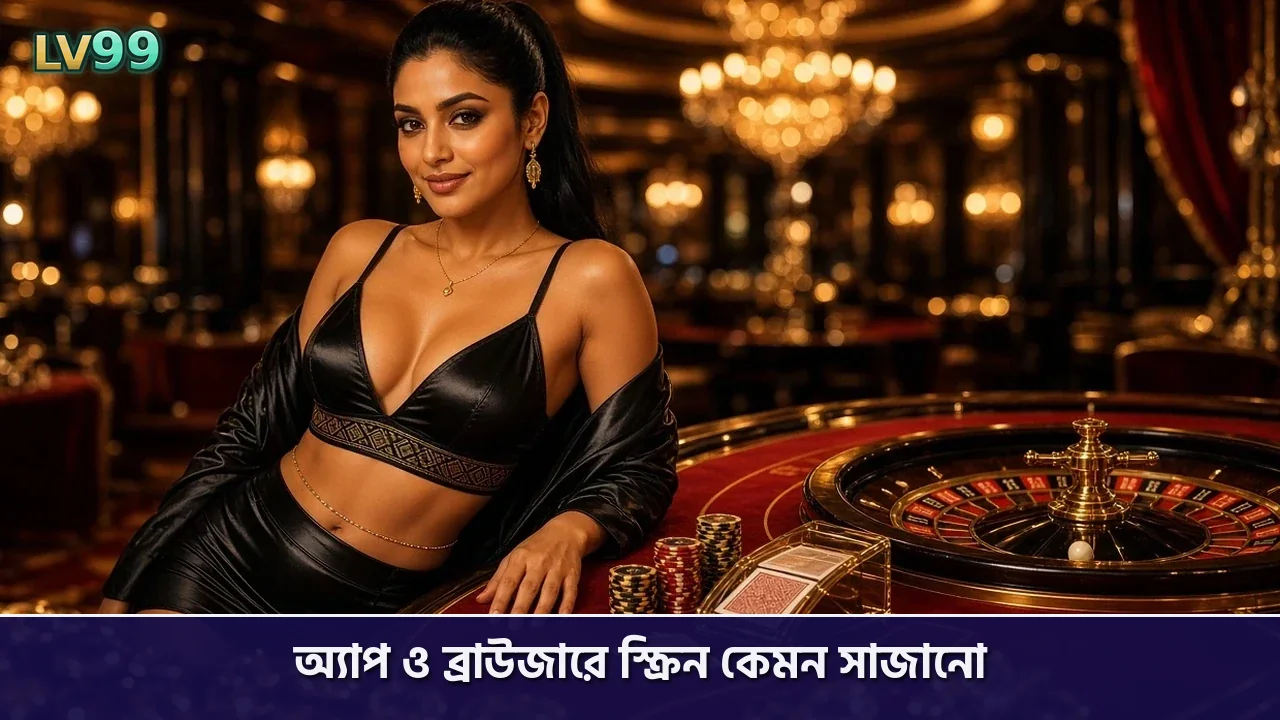 অ্যাপ ও ব্রাউজারে স্ক্রিন কেমন সাজানো